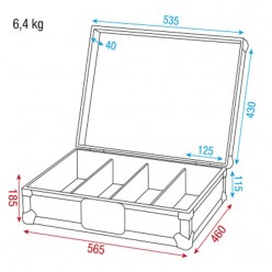 Showgear D7327B Case for 170 CDs